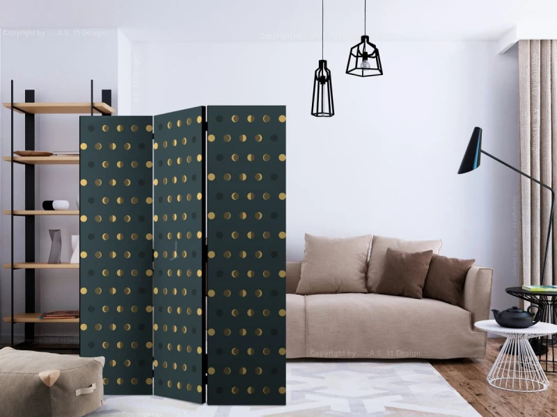 Parawan 3-częściowy - W kropki [Room Dividers]