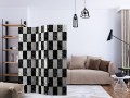 Parawan 3-częściowy - Szachownica [Room Dividers]
