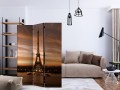 Parawan 3-częściowy - Wieczorne barwy Paryża [Room Dividers]