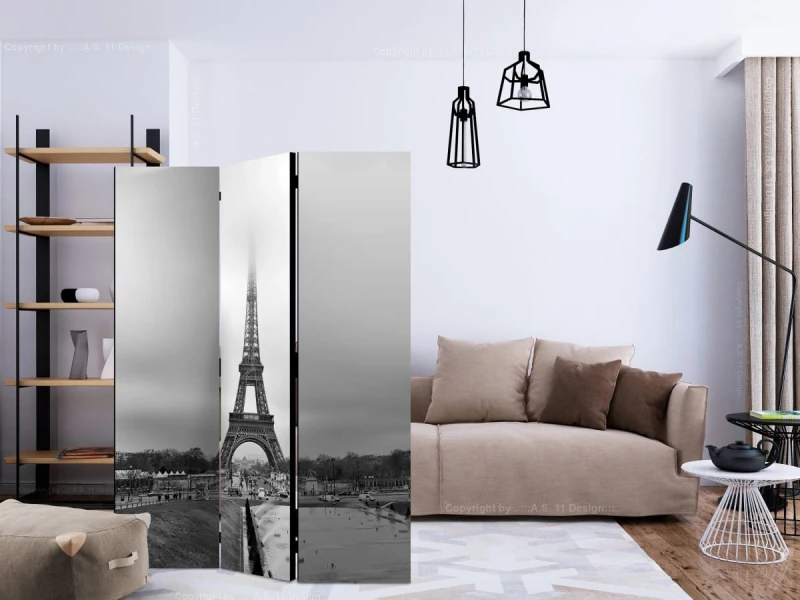 Parawan 3-częściowy - Wieża we mgle [Room Dividers]