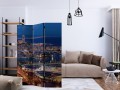 Parawan 3-częściowy - Rozświetlona Barcelona [Room Dividers]