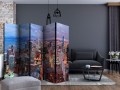 Parawan 5-częściowy - Rozświetlone Chicago II [Room Dividers]