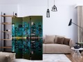 Parawan 3-częściowy - Gold reflections - NYC [Room Dividers]