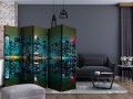 Parawan 5-częściowy - Gold reflections - NYC II [Room Dividers]