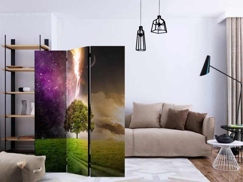 Parawan 3-częściowy - Magiczne drzewo [Room Dividers]