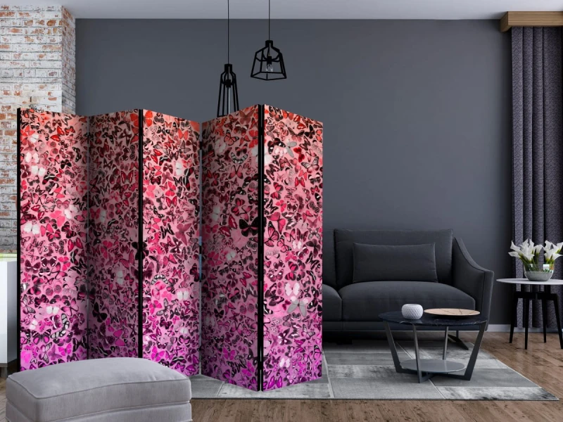 Parawan 5-częściowy - Język motyli II [Room Dividers]