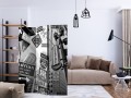 Parawan 3-częściowy - Drogi na Manhattan [Room Dividers]