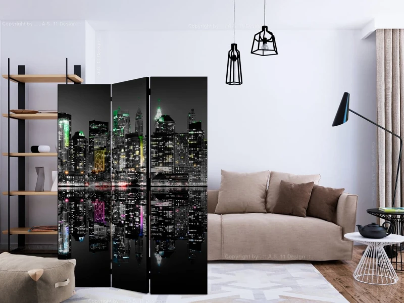 Parawan 3-częściowy - Nowy Jork - moje marzenie [Room Dividers]
