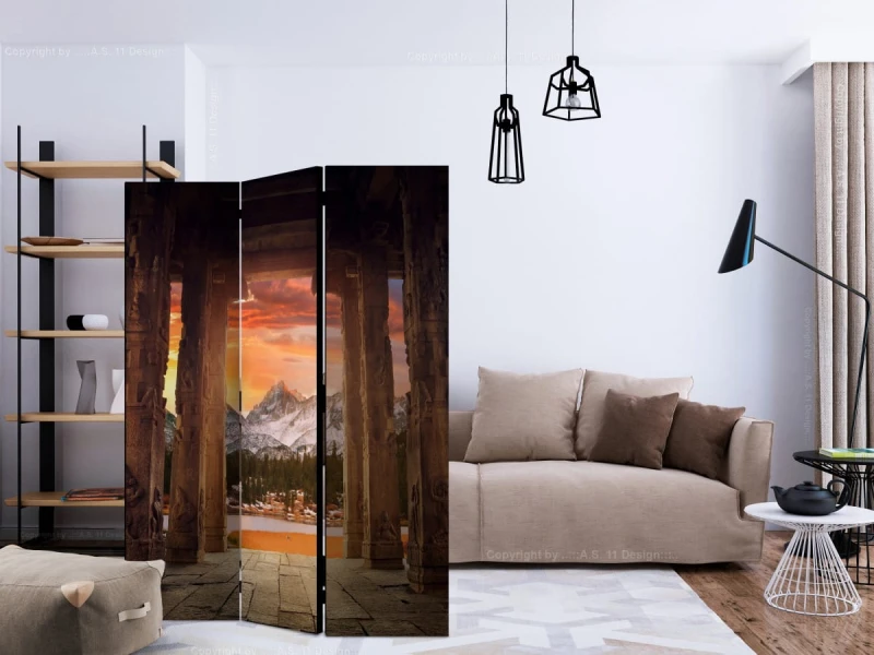 Parawan 3-częściowy - Szlakiem skalistych świątyń [Room Dividers]