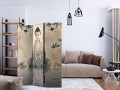 Parawan 3-częściowy - Buddha of Prosperity [Room Dividers]