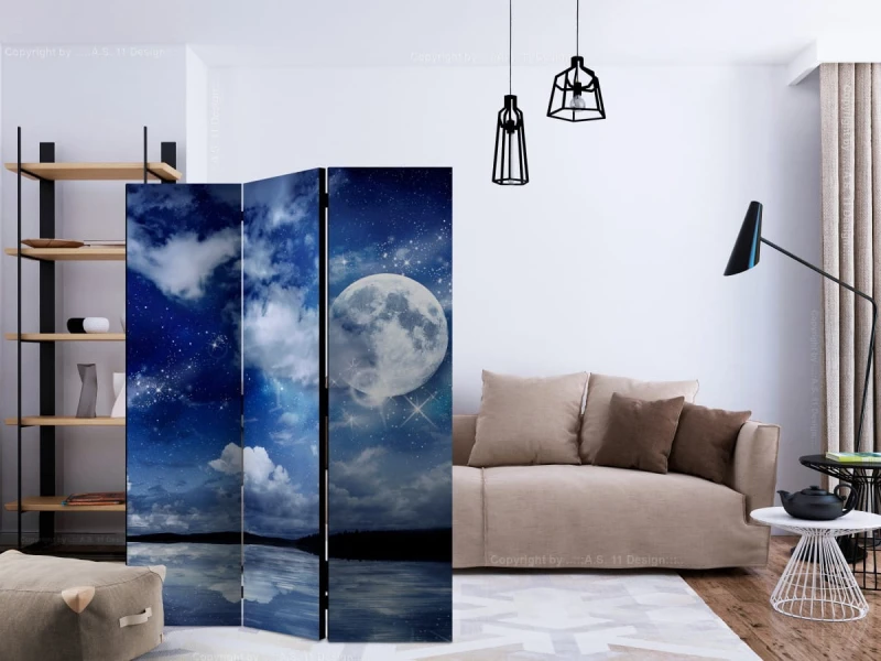 Parawan 3-częściowy - Magiczna noc [Room Dividers]