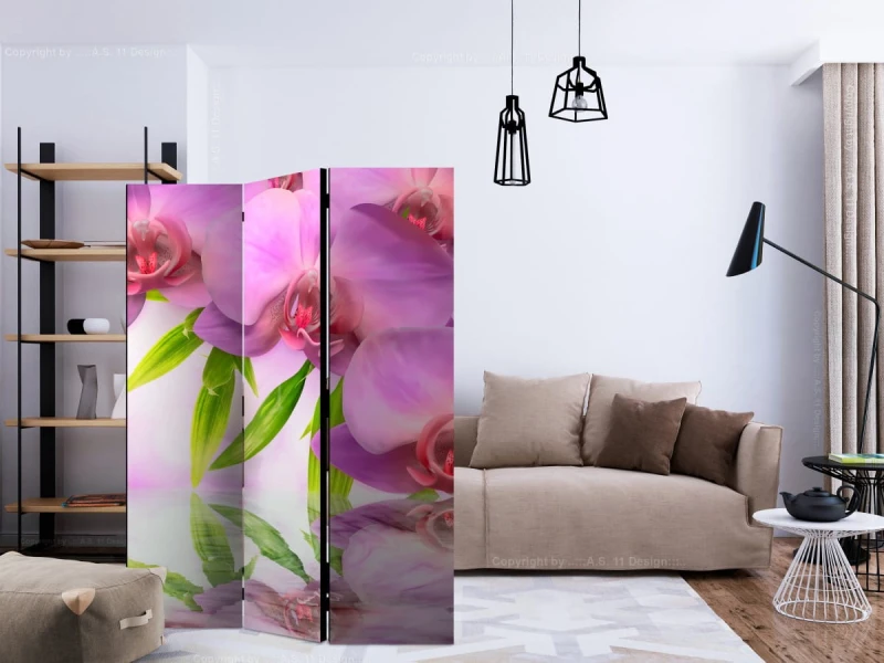 Parawan 3-częściowy - Orchidea spa [Room Dividers]