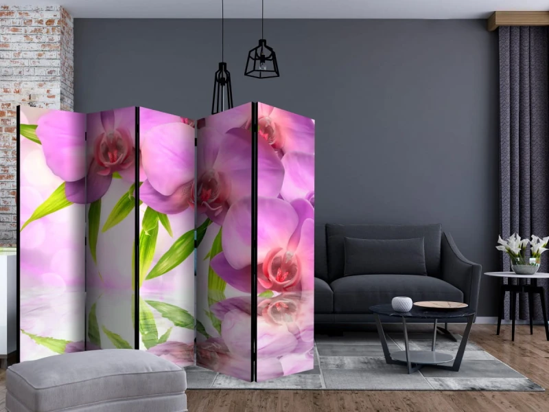 Parawan 5-częściowy - Orchidea spa II [Room Dividers]