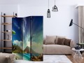 Parawan 3-częściowy - Drzemiący wulkan [Room Dividers]