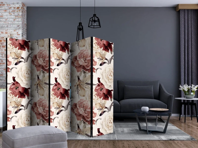 Parawan 5-częściowy - Mieszanka gatunków II [Room Dividers]