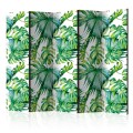 Parawan 5-częściowy - Liście dżungli II [Room Dividers]
