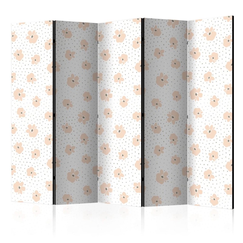 Parawan 5-częściowy - Dziecięce kwiatki II [Room Dividers]