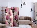 Parawan 3-częściowy - Kwitnące magnolie [Room Dividers]