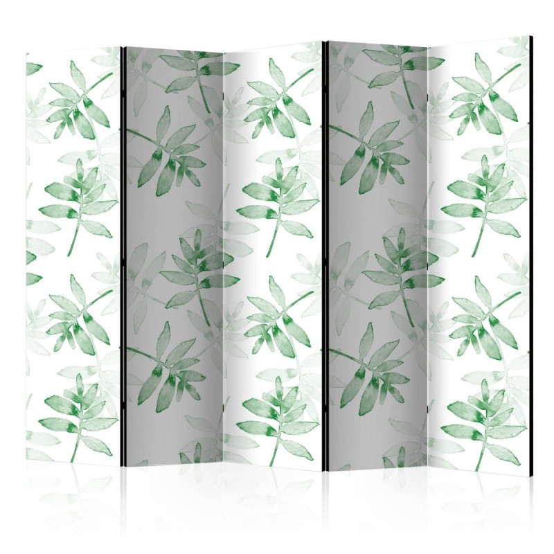 Parawan 5-częściowy - Akwarelowe gałązki II [Room Dividers]