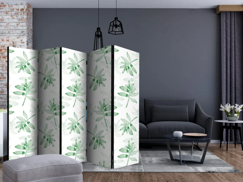 Parawan 5-częściowy - Akwarelowe gałązki II [Room Dividers]