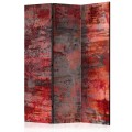 Parawan 3-częściowy - Czerwony metal [Room Dividers]