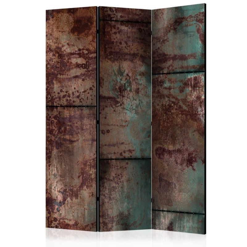 Parawan 3-częściowy - Ciemna blacha [Room Dividers]