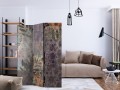 Parawan 3-częściowy - Betonowy ogród [Room Dividers]