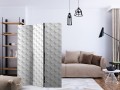 Parawan 3-częściowy - Szare serduszka [Room Dividers]