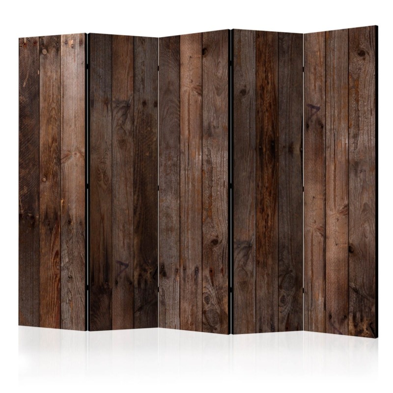 Parawan 5-częściowy - Drewniana chatka II [Room Dividers]