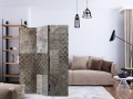 Parawan 3-częściowy - Geometryczne tekstury [Room Dividers]