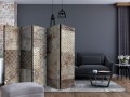 Parawan 5-częściowy - Geometryczne tekstury II [Room Dividers]