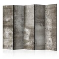 Parawan 5-częściowy - Zimny beton II [Room Dividers]