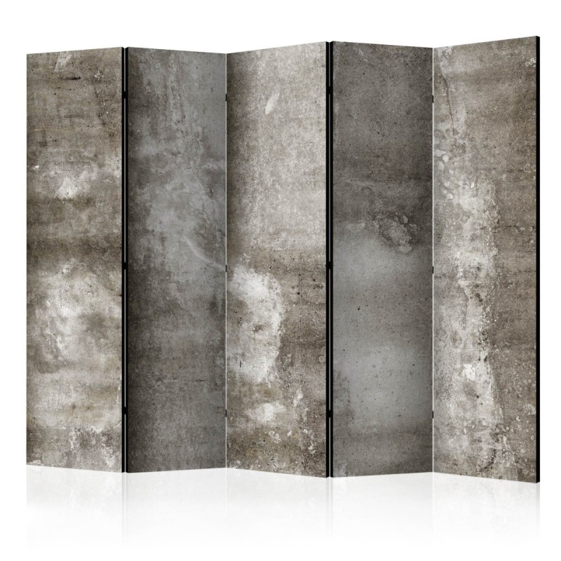 Parawan 5-częściowy - Zimny beton II [Room Dividers]