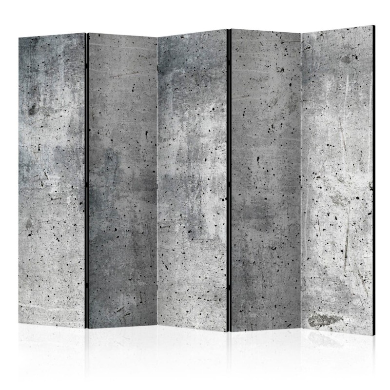Parawan 5-częściowy - Świeży beton II [Room Dividers]