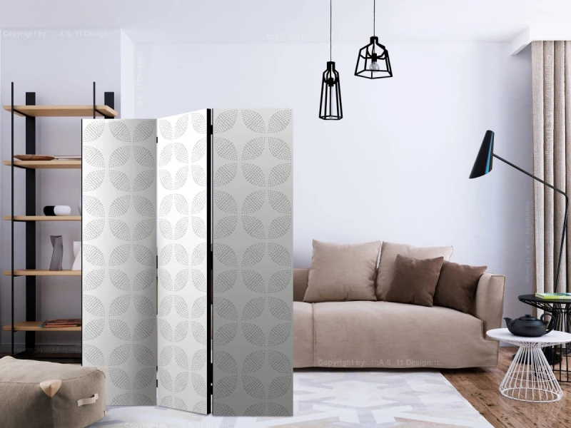 Parawan 3-częściowy - Symetryczne kształty [Room Dividers]