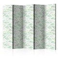 Parawan 5-częściowy - Zielone fale II [Room Dividers]