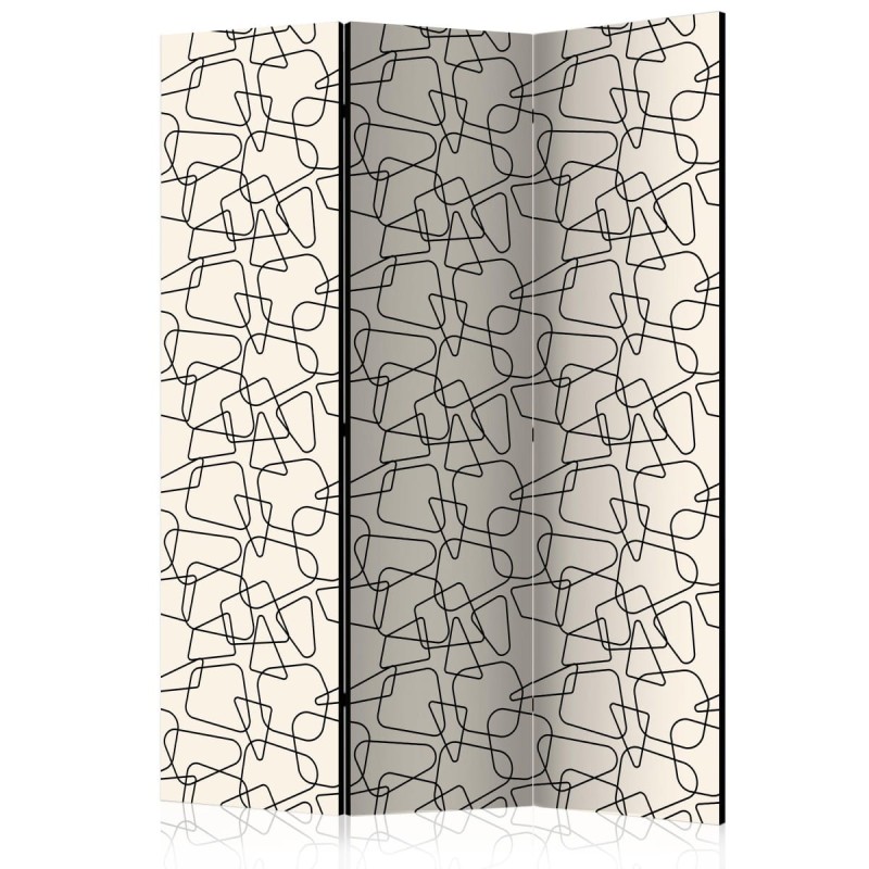 Parawan 3-częściowy - Zaokrąglona geometria [Room Dividers]