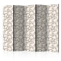 Parawan 5-częściowy - Zaokrąglona geometria II [Room Dividers]