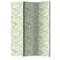 Parawan 3-częściowy - Roślinny witraż [Room Dividers]