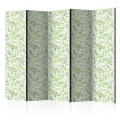 Parawan 5-częściowy - Roślinny witraż II [Room Dividers]