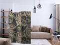 Parawan 3-częściowy - Wytworny ornament [Room Dividers]