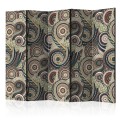 Parawan 5-częściowy - Wytworny ornament II [Room Dividers]