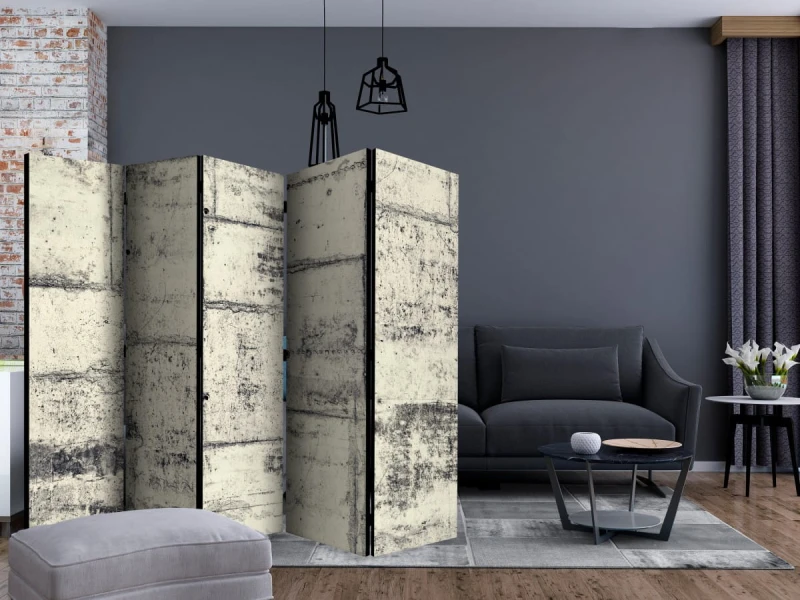 Parawan 5-częściowy - Love the Concrete II [Room Dividers]
