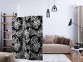 Parawan 3-częściowy - Czarno-biała dżungla [Room Dividers]