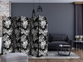 Parawan 5-częściowy - Czarno-biała dżungla II [Room Dividers]