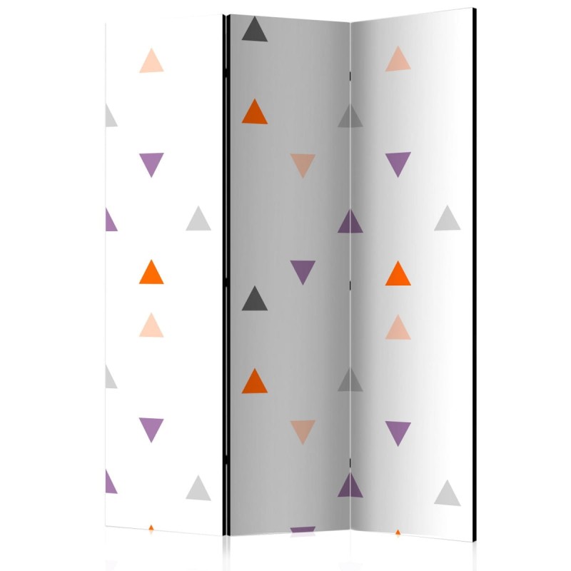 Parawan 3-częściowy - Deszcz trójkątów [Room Dividers]