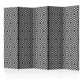 Parawan 5-częściowy - Czarno-biała hipnoza II [Room Dividers]