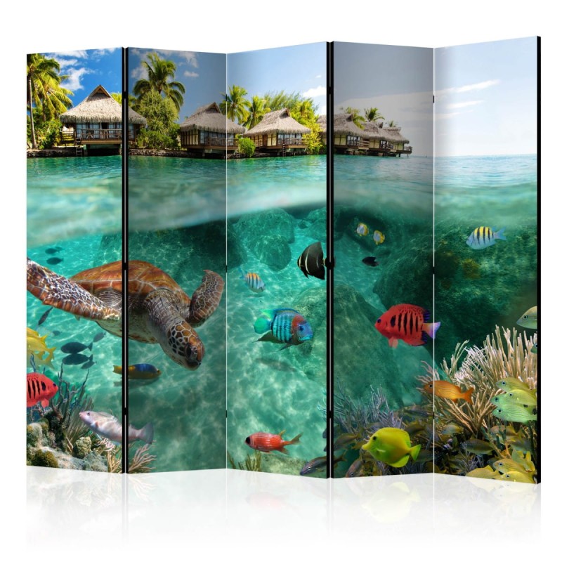 Parawan 5-częściowy - Pod powierzchnią wody II [Room Dividers]