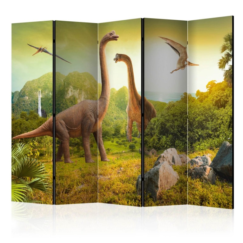 Parawan 5-częściowy - Dinozaury II [Room Dividers]