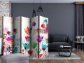 Parawan 5-częściowy - Kolorowe tulipany II [Room Dividers]